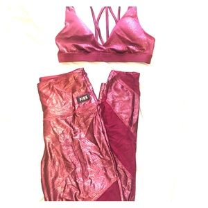 Victoria’s Secret leggings and sports bra
